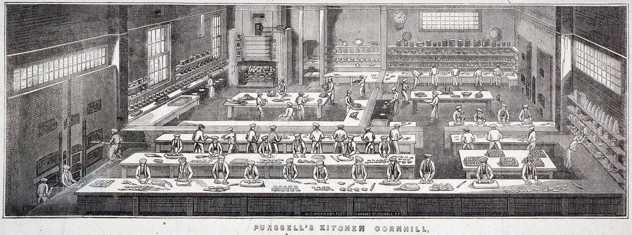 Cornhill, Londres, 1840 de WD Hornsby