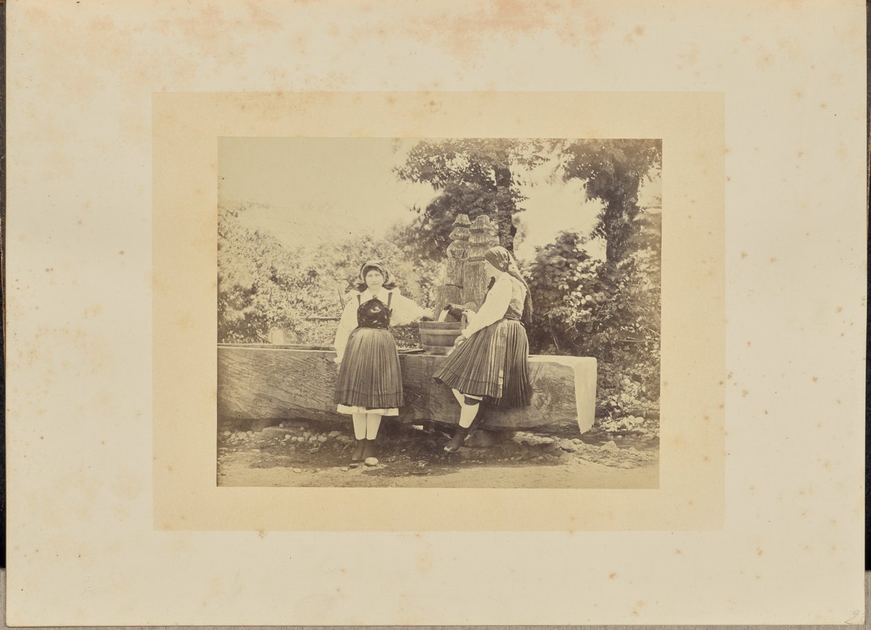 Eslovenos do Gail Thal, em traje de festa, Caríntia de W.D. Howard and F.H. Lloyd