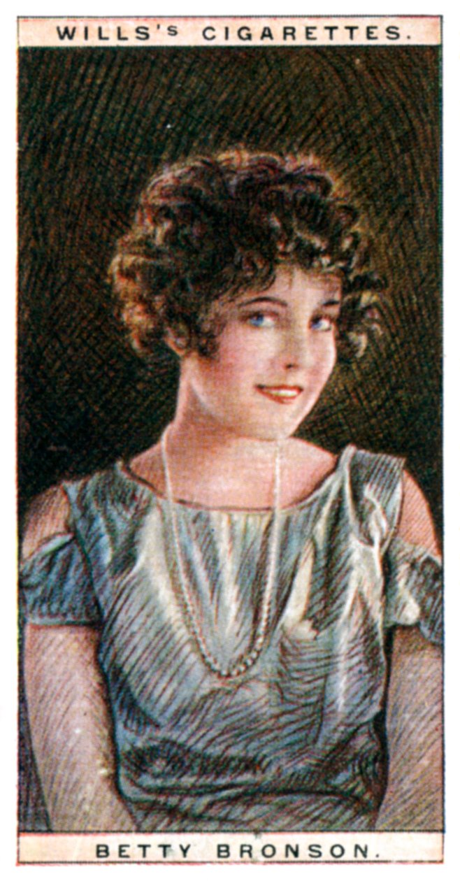 Betty Bronson 1906-1971, estrela de cinema americana, 1928. de WD and HO Wills