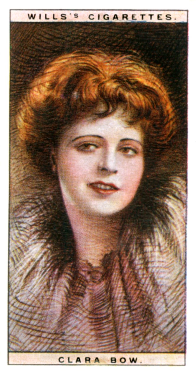 Clara Bow 1905-1965, atriz americana e símbolo sexual, 1928. de WD and HO Wills