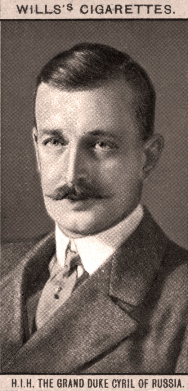 O Grão-Duque Cirilo da Rússia, 1908. de WD and HO Wills