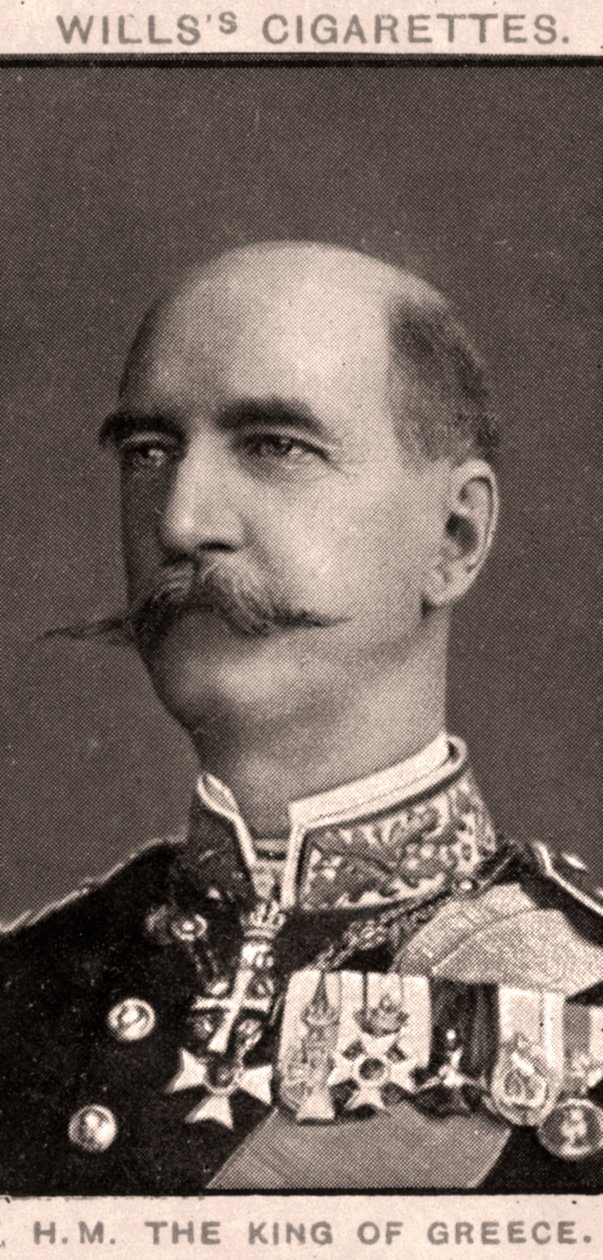 HM O rei da Grécia, 1908. de WD and HO Wills