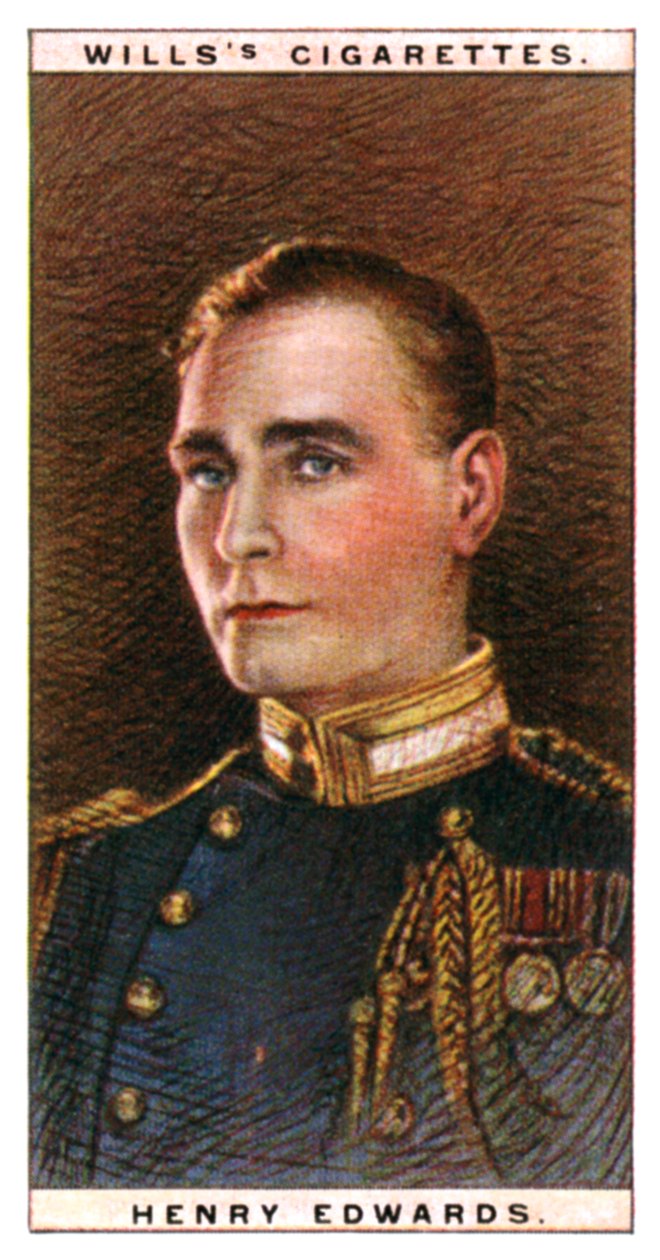 Henry Edwards 1882-1952, ator inglês, 1928. de WD and HO Wills