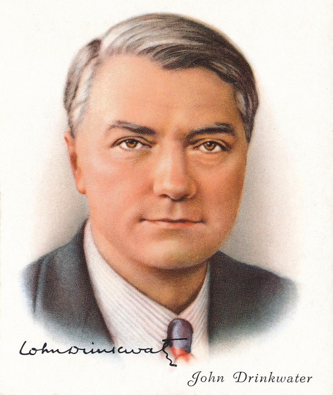 John Drinkwater, 1937. Artistas: Desconhecido, WD & HO Wills. de WD and HO Wills