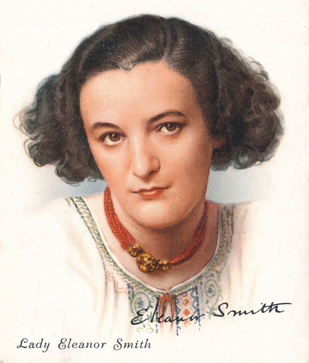 Lady Eleanor Smith, 1937. Artistas: Desconhecido, WD & HO Wills. de WD and HO Wills