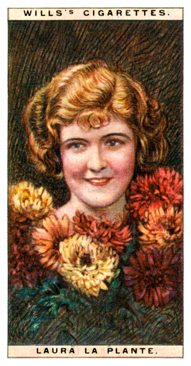 Laura la Plante 1904-1996, atriz americana, 1928. de WD and HO Wills
