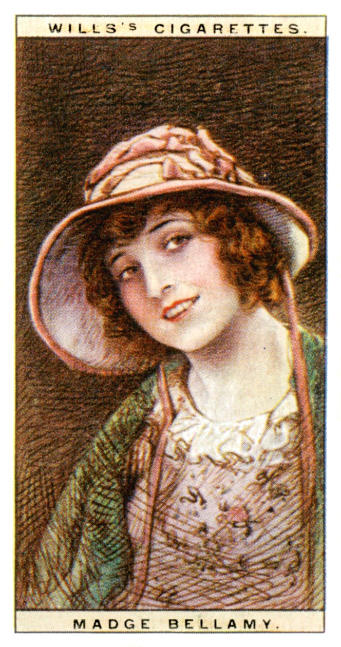 Madge Bellamy 1899-1990, estrela de cinema americana, 1928. de WD and HO Wills