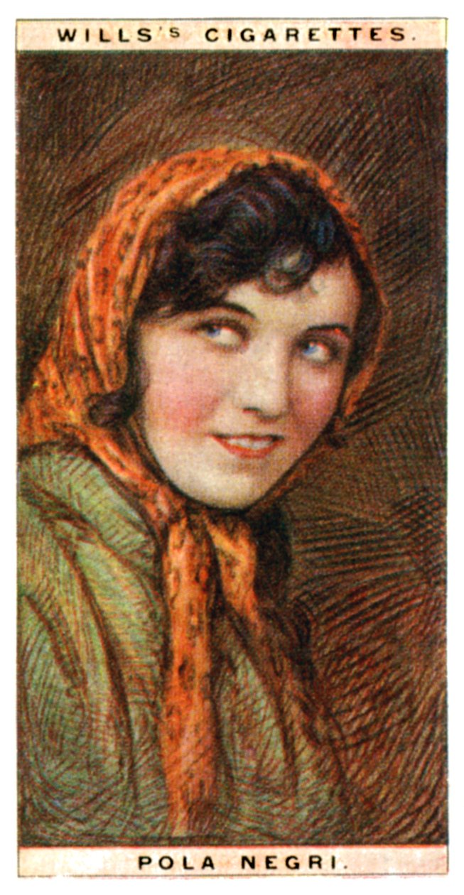 Actriz Pola 1894-1987, actriz polaca, 1928. de WD and HO Wills