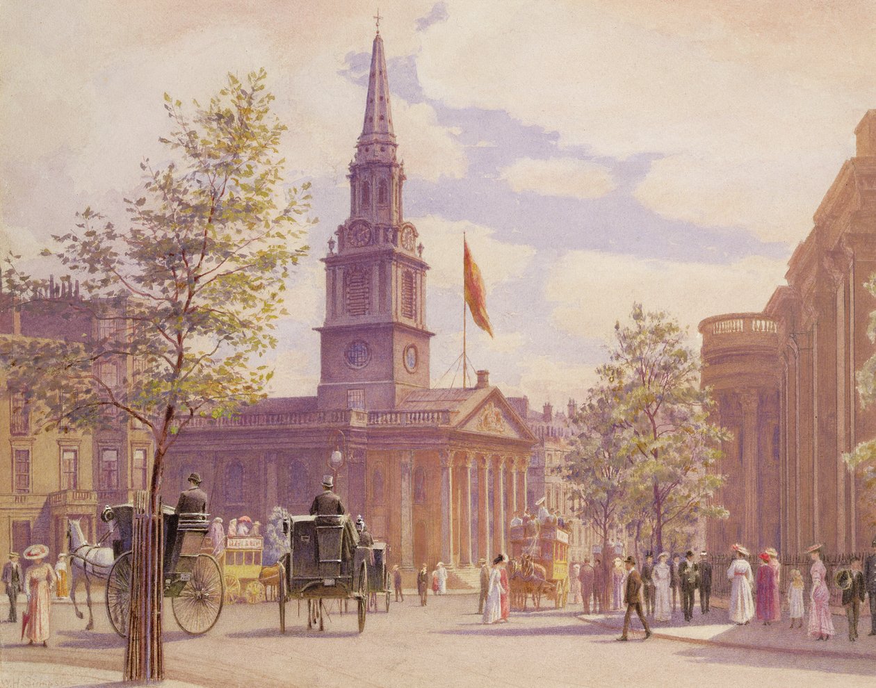 São Martinho nos Campos, Londres, 1902 de W.H. Simpson