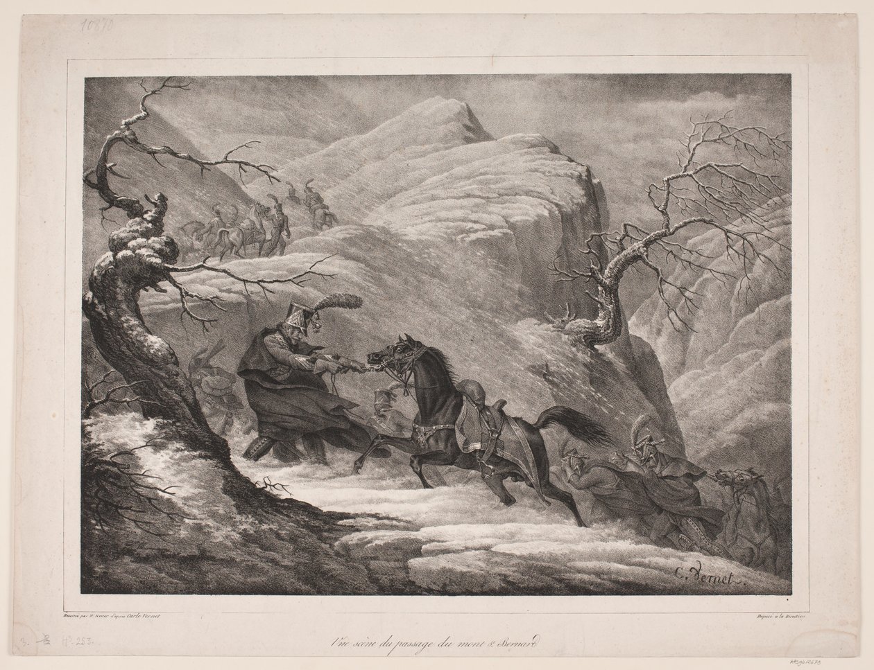 Uma cena do Passo do Monte São Bernardo de WIlhelm Heuer