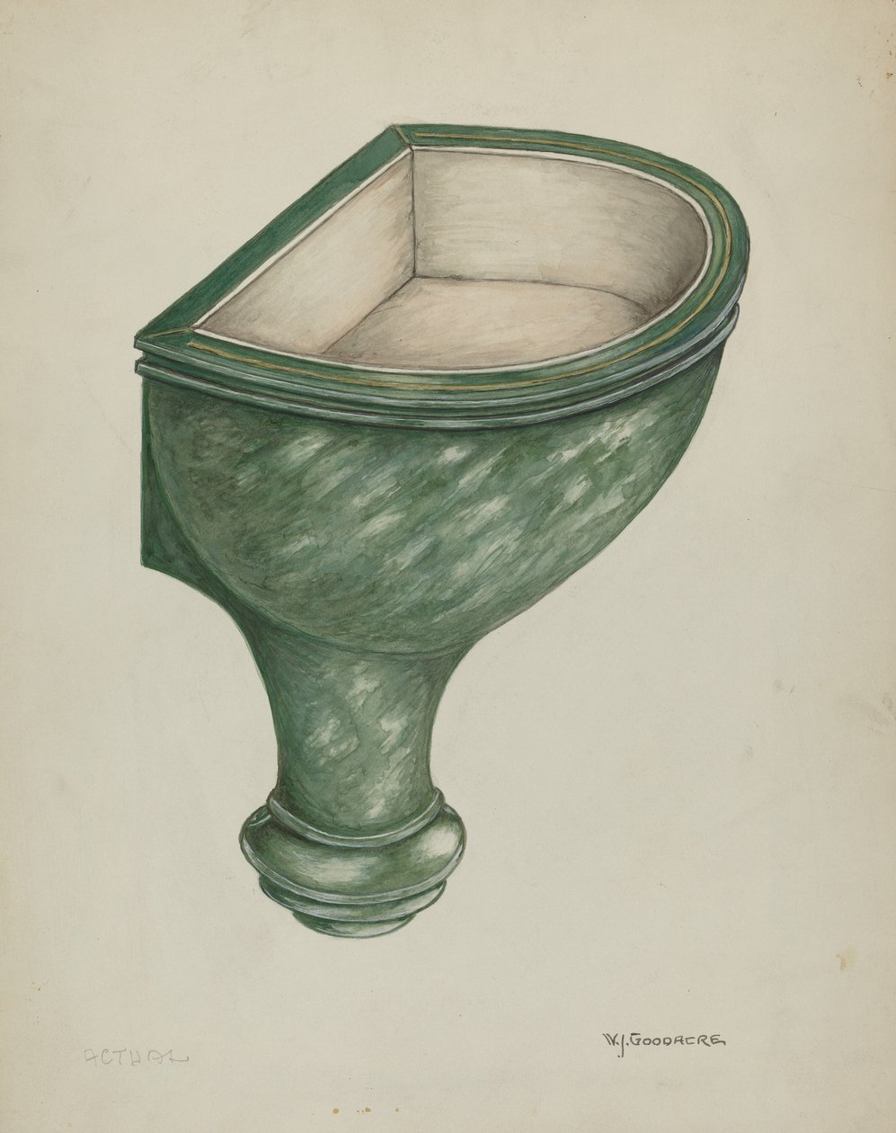 Fonte de água benta, Santa Bárbara de W.J. Goodacre