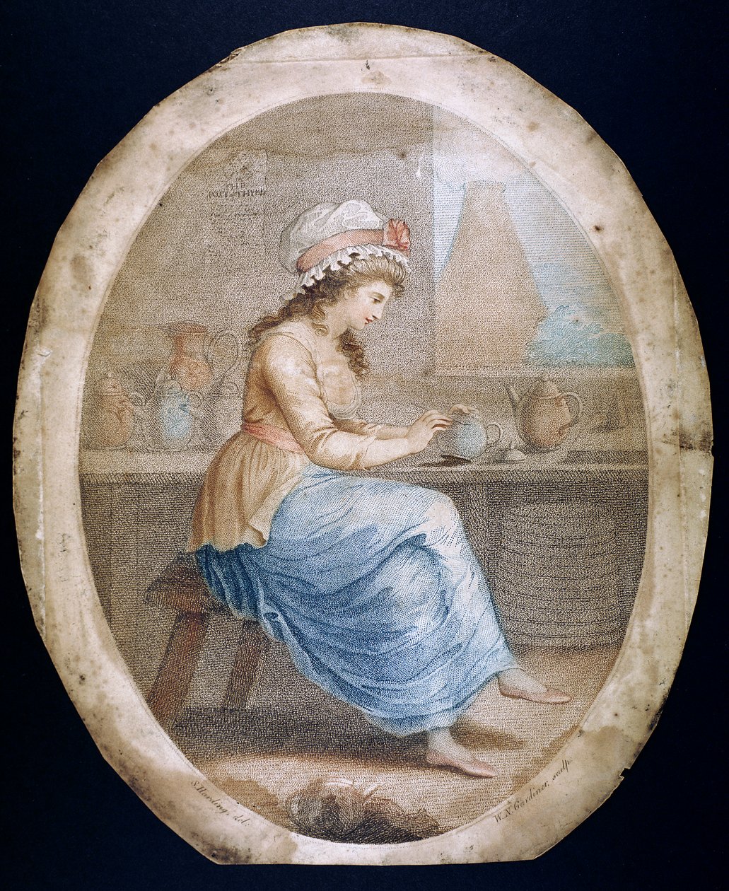 "The Staffordshire Girl", finais do século XVIII - início do século XIX. de WN Gardner