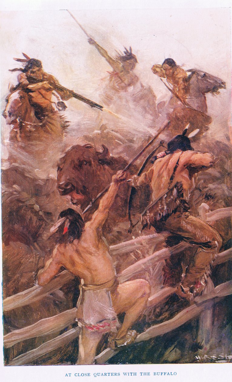 At Close Quarters with the Buffalo, ilustração de 