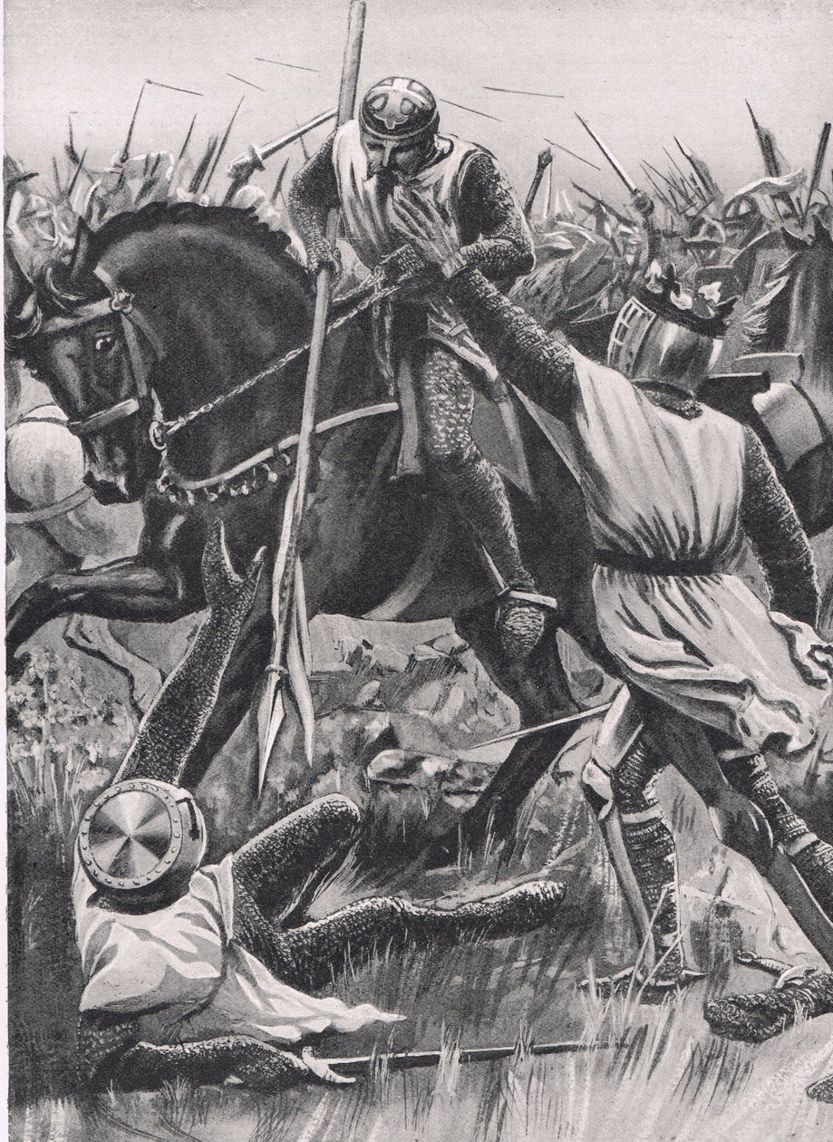 "Hold Fellow, I am Henry of Winchester you King", ilustração de 