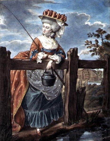 Fashions for August, c.1790 (aquarela sobre papel) de W. Belch
