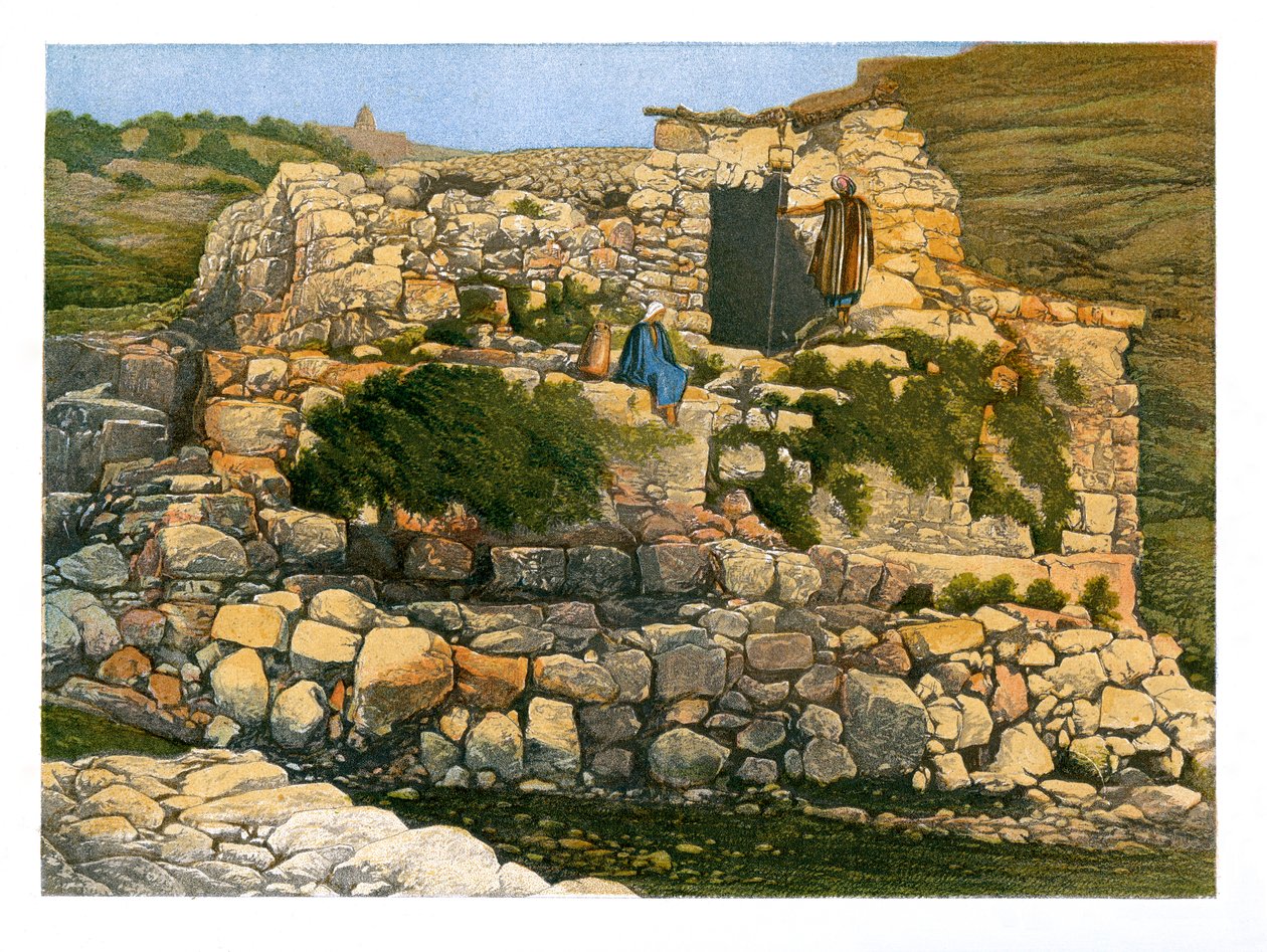 O Poço de En-Rogel, Jerusalém, c1870. de W. Dickens