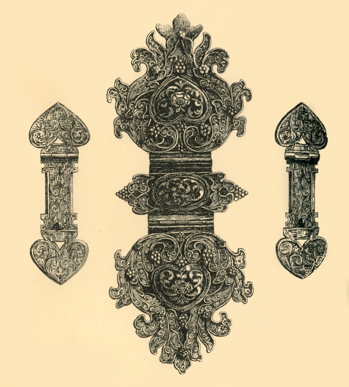 Fechos de livros de prata, 1881. de W. E. Mackaness