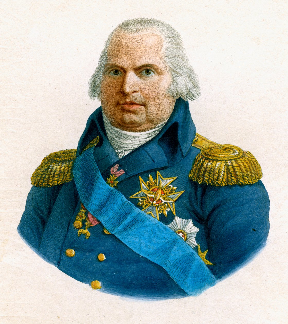Luís XVIII, Rei de França, século XIX. de W Evans