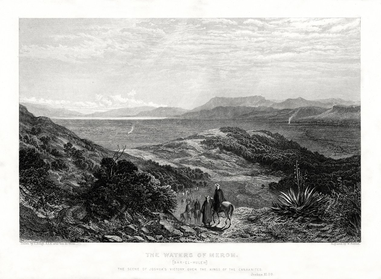As águas do Merom, Palestina, 1887 de W. Forrest