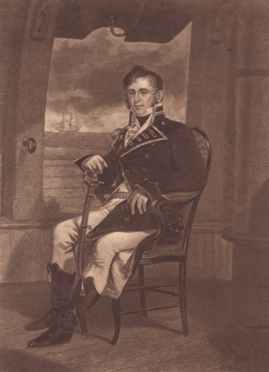 Capitão James Lawrence (litho) de John Ward Dunsmore