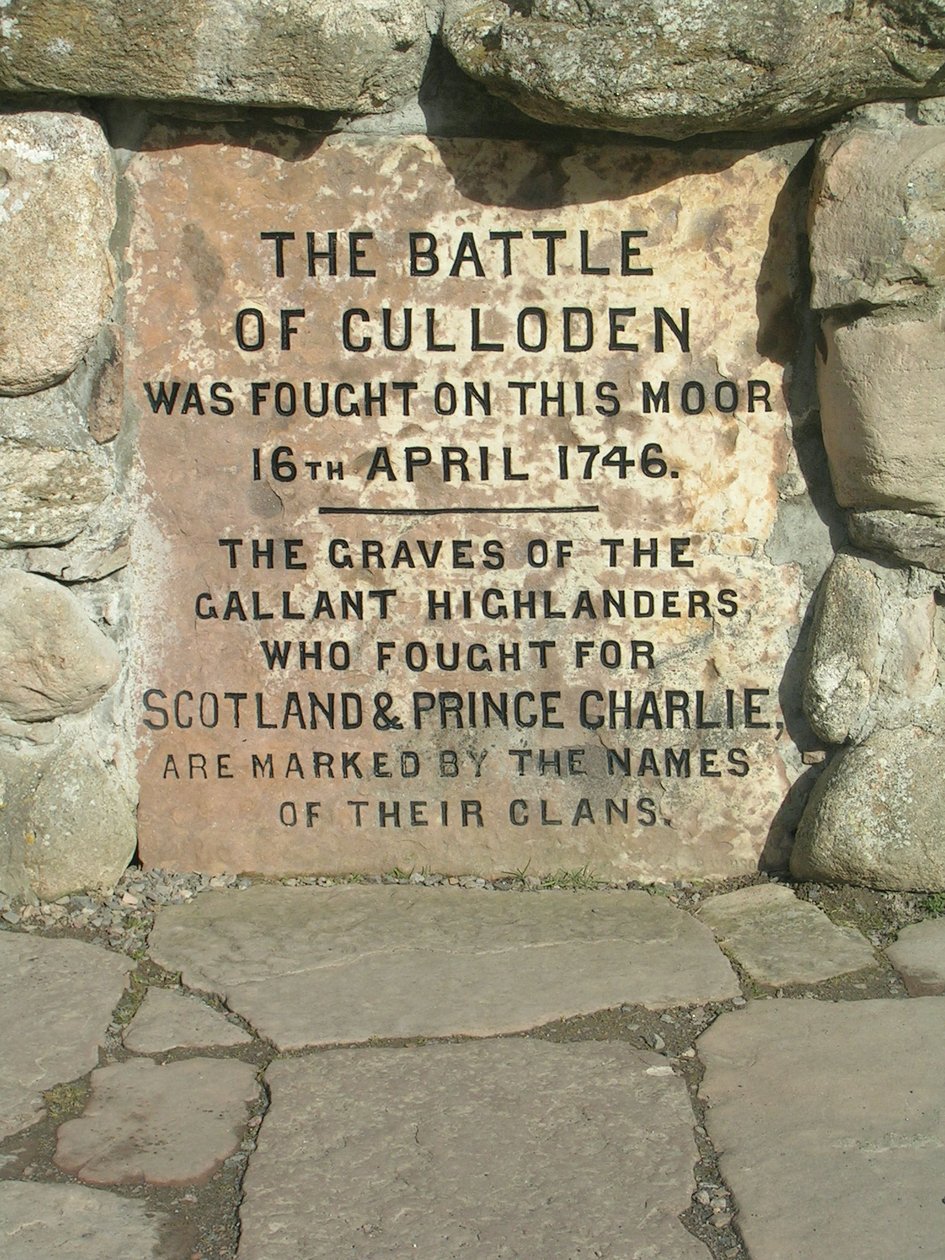 Culloden moor battlefield memorial, início do século 21 (foto) de John Ward Dunsmore