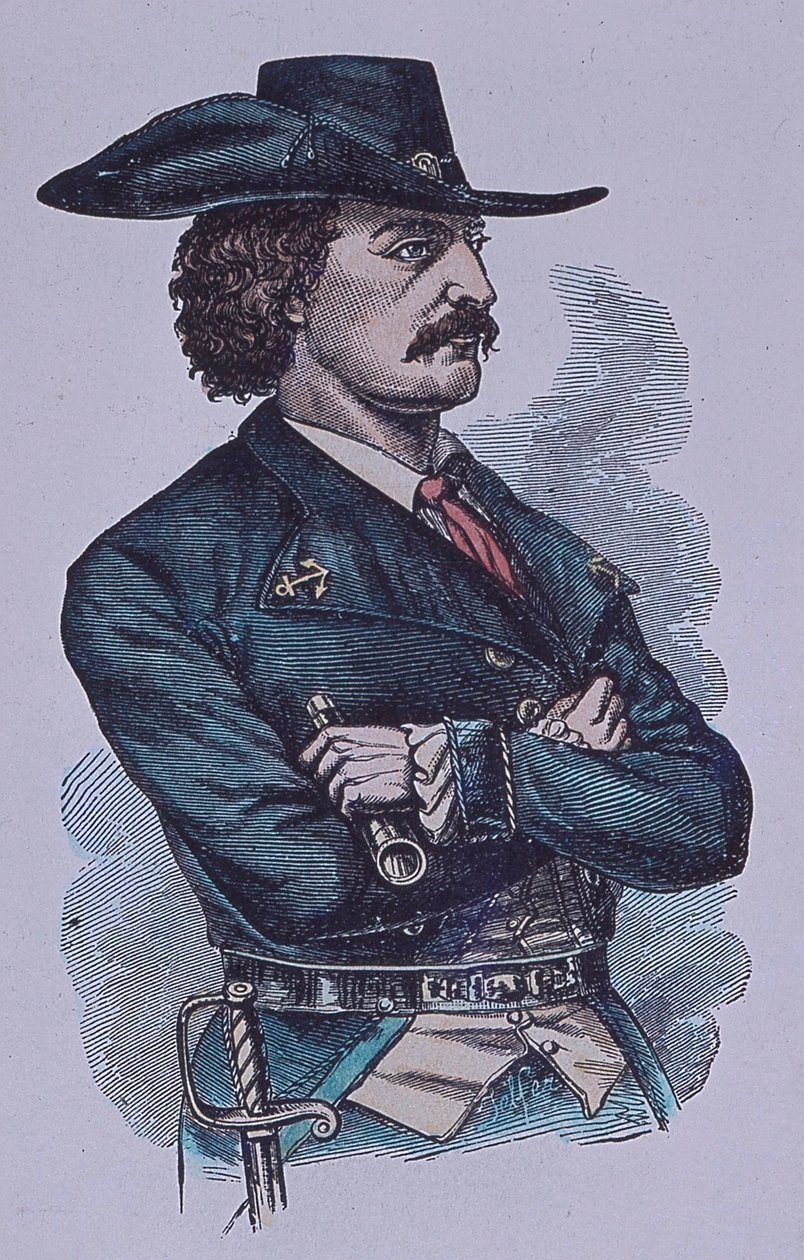 Jean Lafitte (gravura a cores) de John Ward Dunsmore