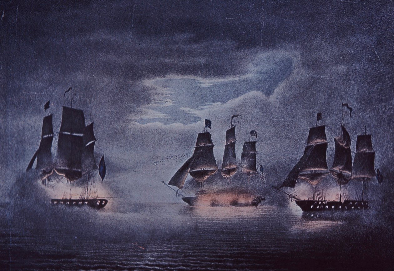 Constituição do USS (cor litho) de John Ward Dunsmore