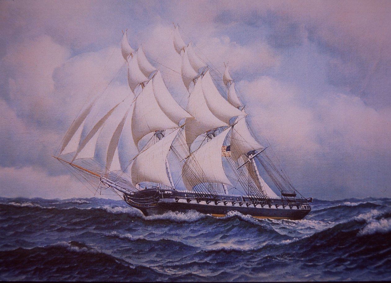 Constituição do USS (cor litho) de John Ward Dunsmore