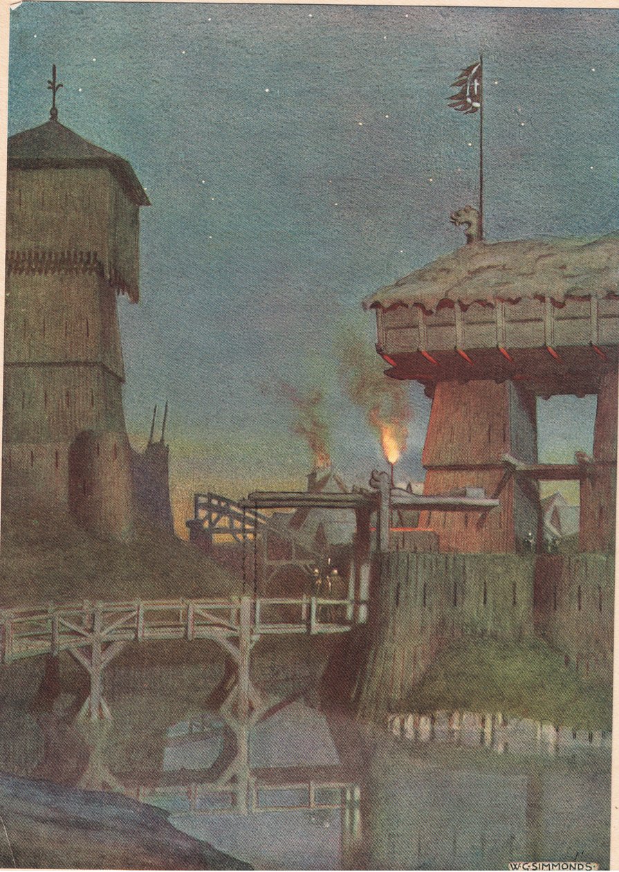 Elsinore, de &39;Hamlet&39; de William Shakespeare, edição publicada por Hodder und Stoughton em 1915 de W. G. Simmonds