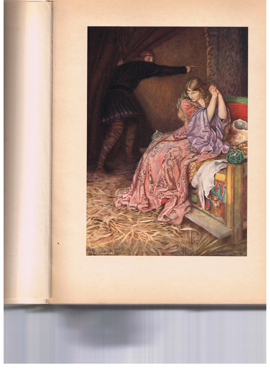 Hamlet diz a Ophelia para ir a um convento enquanto finge ser louco, de &39;Hamlet&39; por William Shakespeare, edição publicada pela Hodder und Stoughton em 1915 de W. G. Simmonds