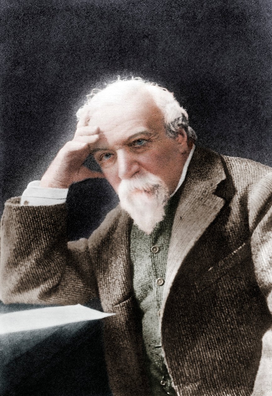 Robert Browning, poeta e dramaturgo inglês, final do século XIX.   de W H Grove