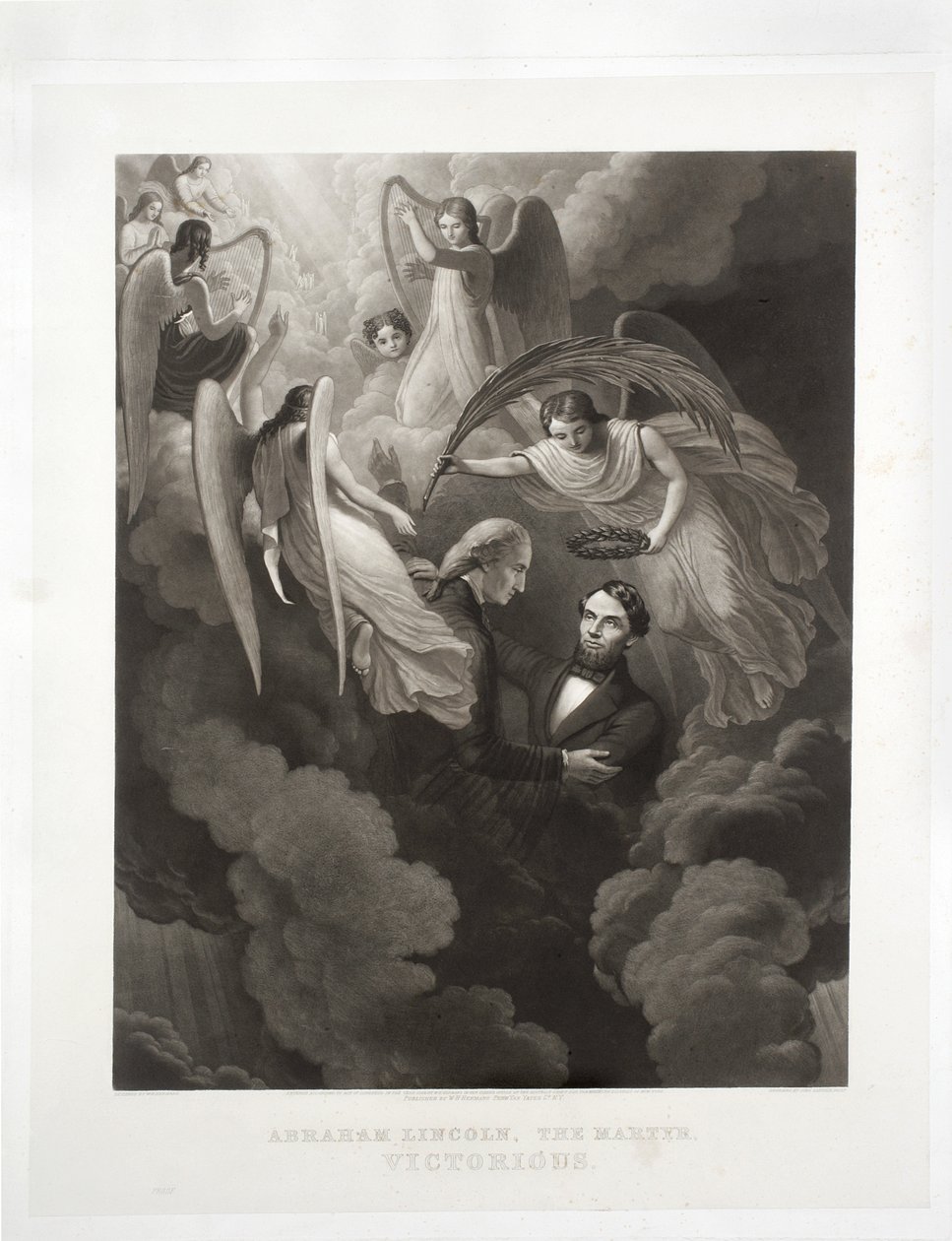 Abraham Lincoln, o mártir, vitorioso, gravado por John Sartain (1808-97), c.1866 de W. H. Hermans