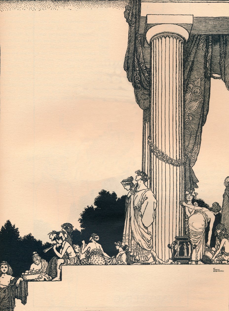 Sonho de uma noite de verão, Ato 1, Cena 1, 1914 de William Heath Robinson
