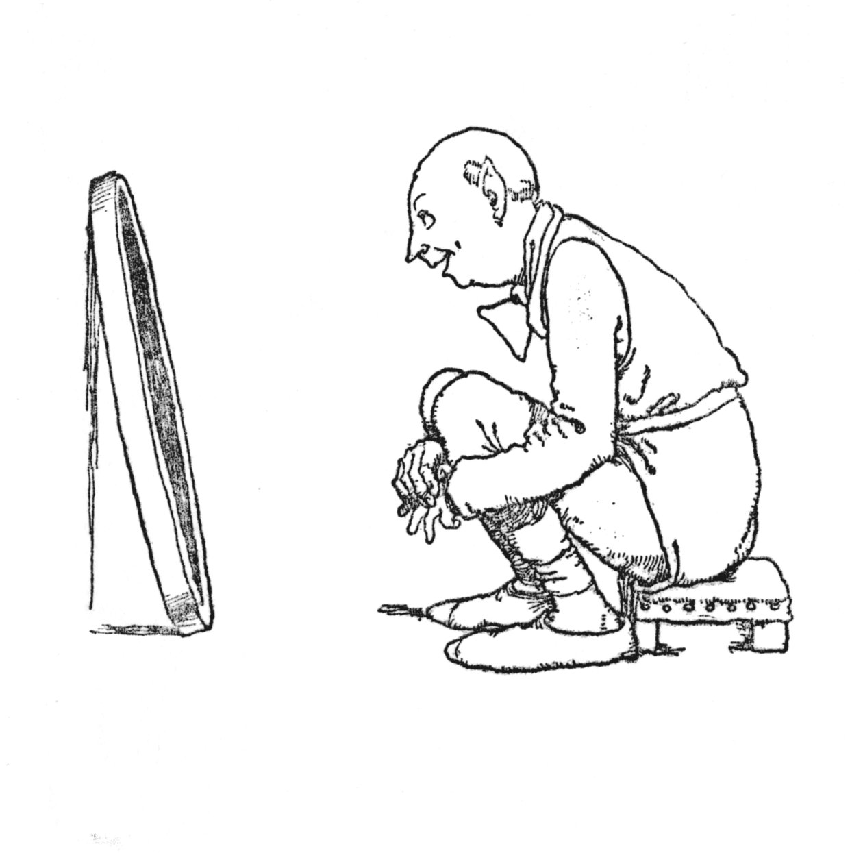 Ele riu de prazer, c1930 de William Heath Robinson