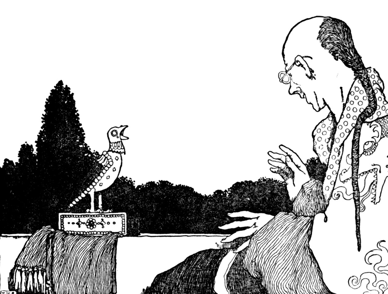 Ele foi tão bem sucedido quanto o Real Nightingale, c1930 de William Heath Robinson