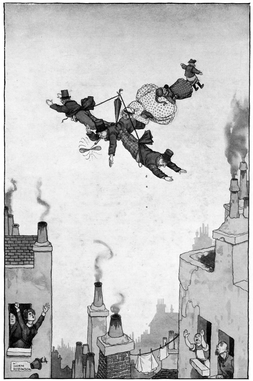 Humores de voar, c1920 de William Heath Robinson