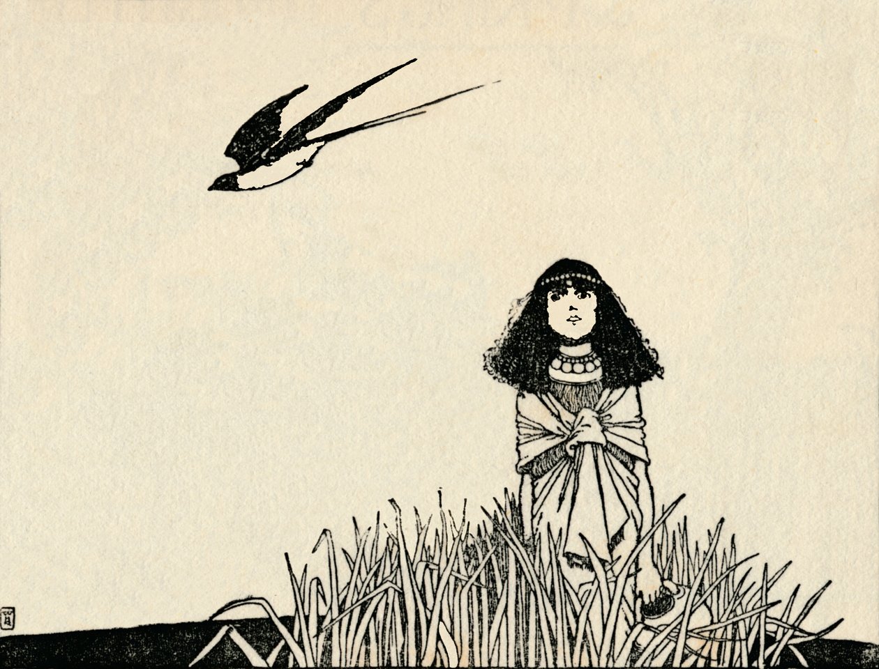 Ela entendeu o discurso dos pássaros, c1930 de William Heath Robinson