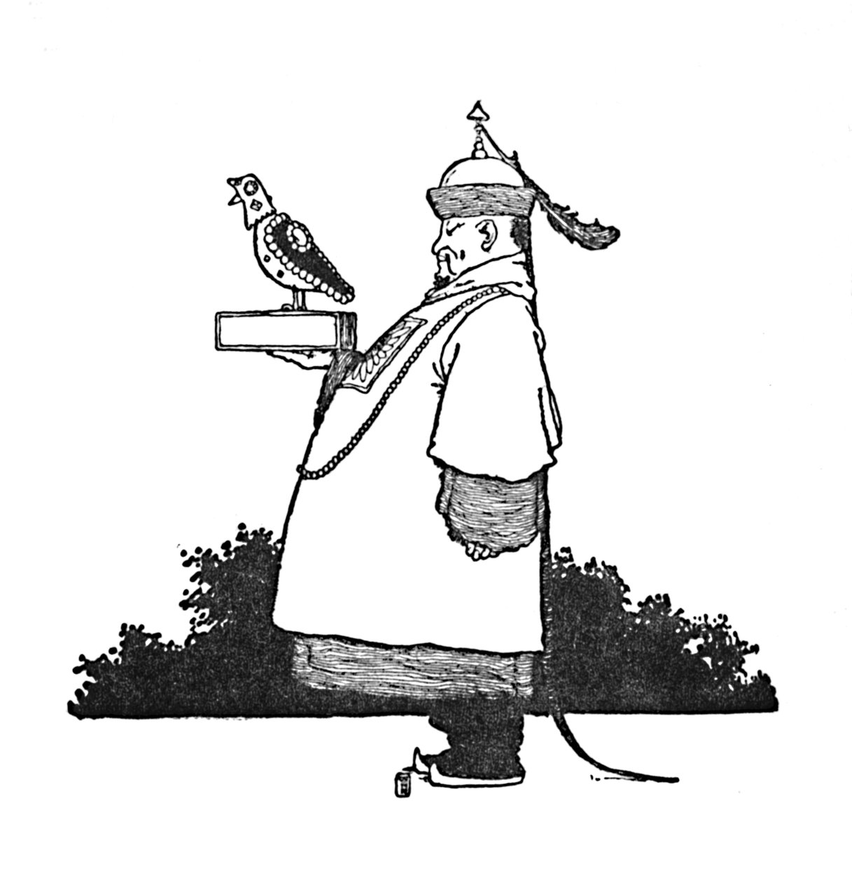 O Chefe Imperial Nightingale Bringer, c1930 de William Heath Robinson