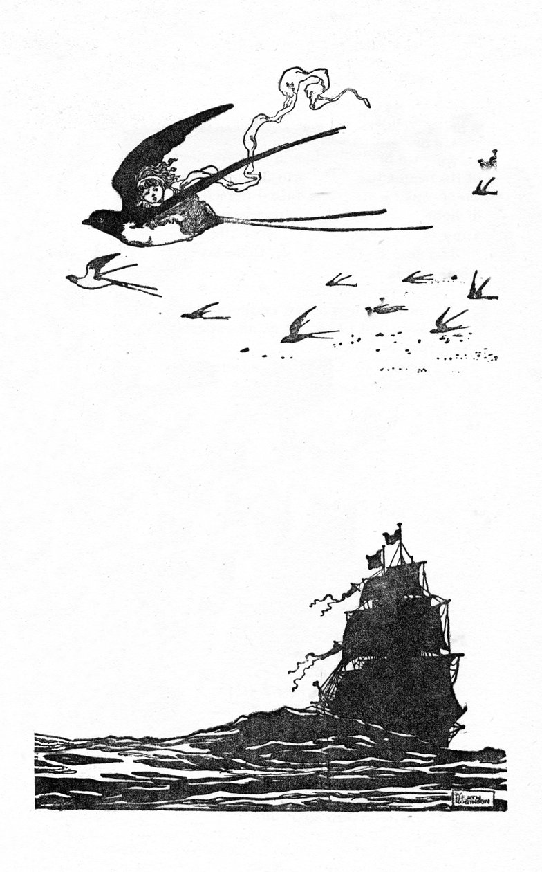 A andorinha subiu alto no ar, c1930 de William Heath Robinson