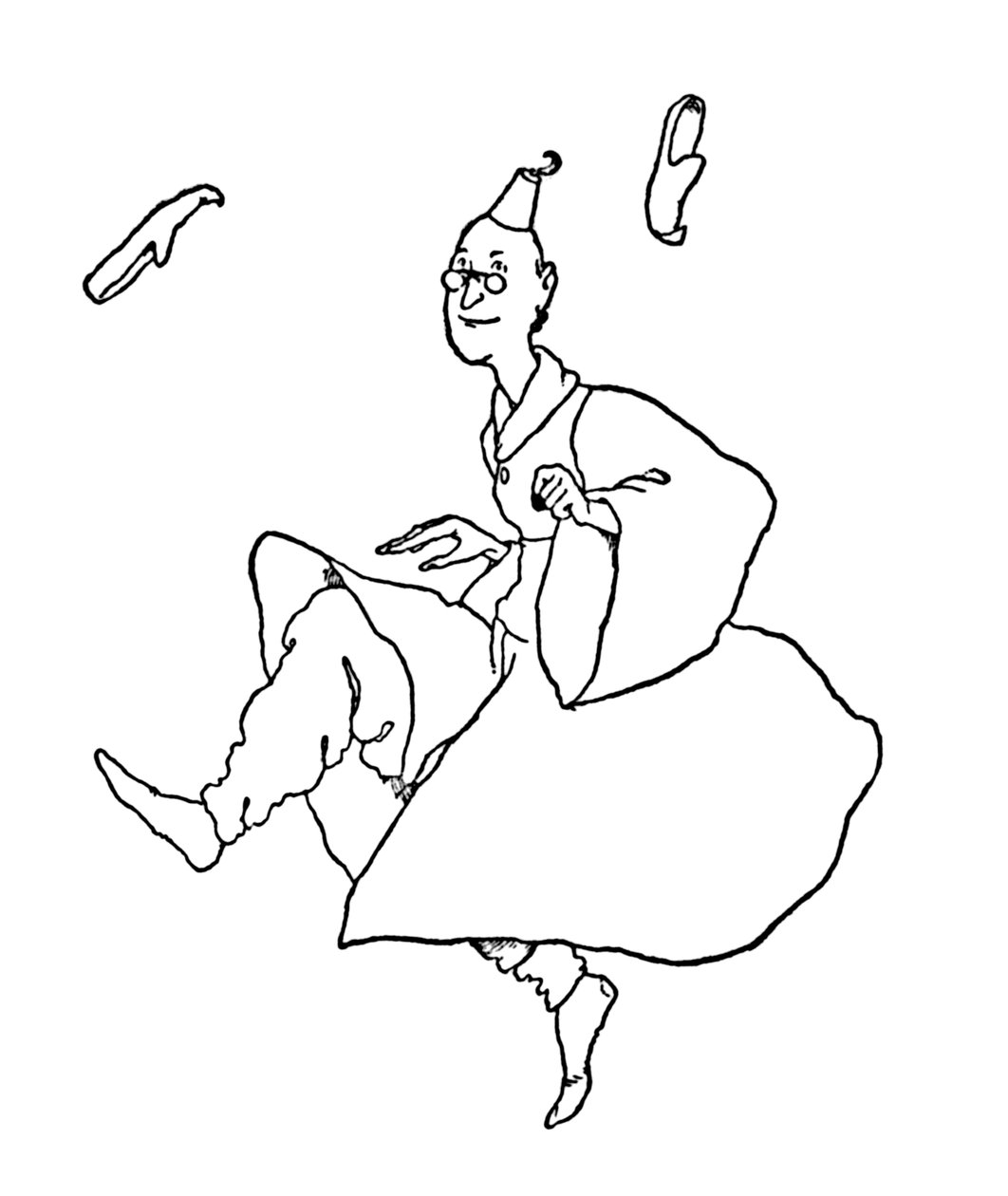 Seus chinelos voaram sobre suas orelhas, c1930 de William Heath Robinson