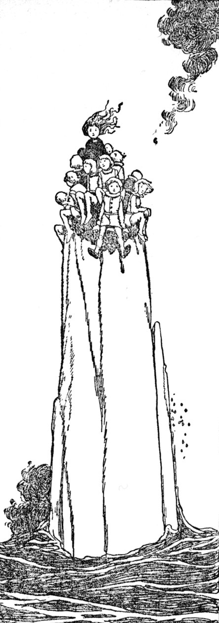Havia apenas espaço para ela e para eles, c1930 de William Heath Robinson
