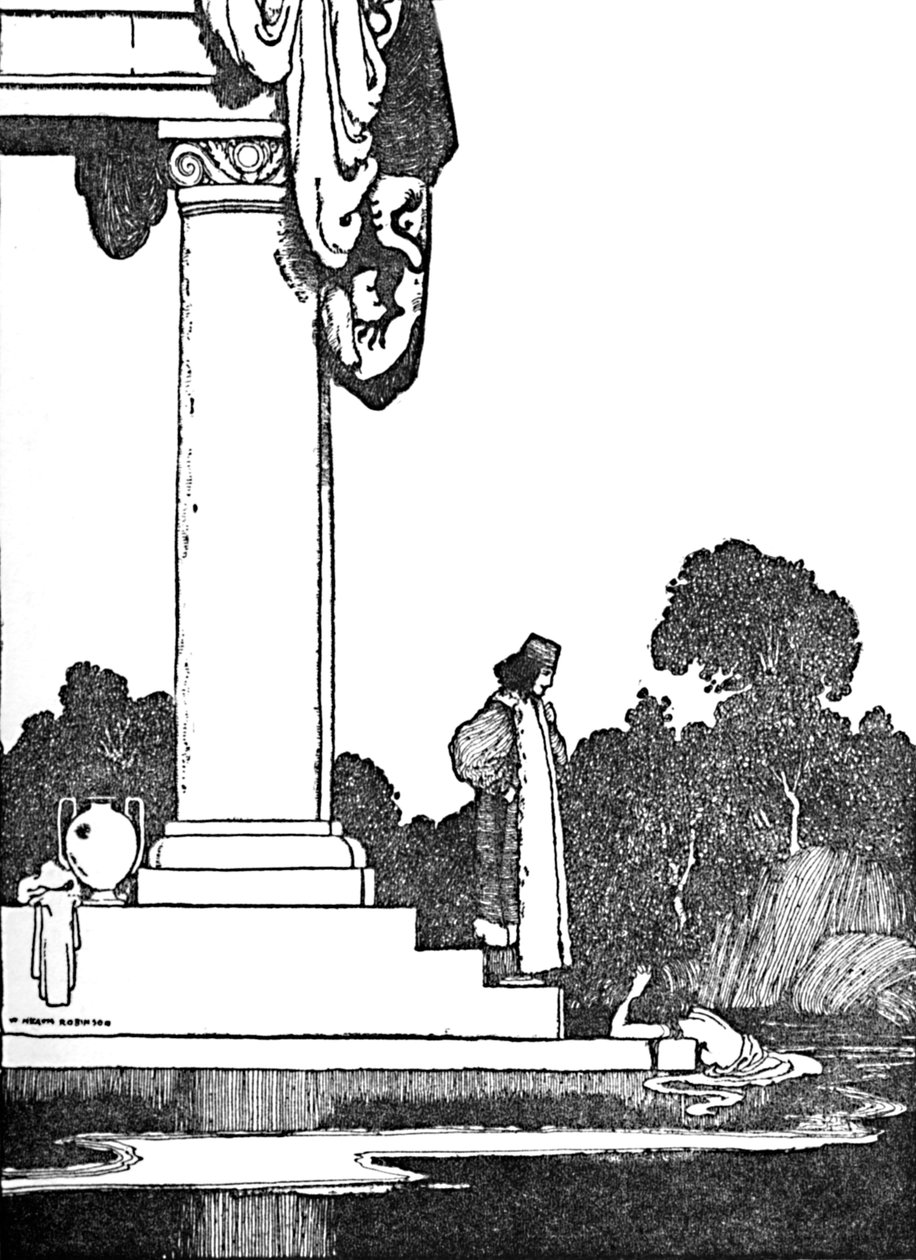 Quando o sol nasceu, ela acordou, c1930 de William Heath Robinson