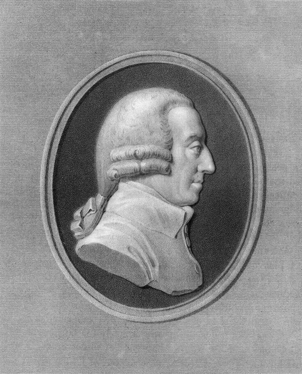 Adam Smith, filósofo e economista escocês do século XVIII, 1836. de W. Holl