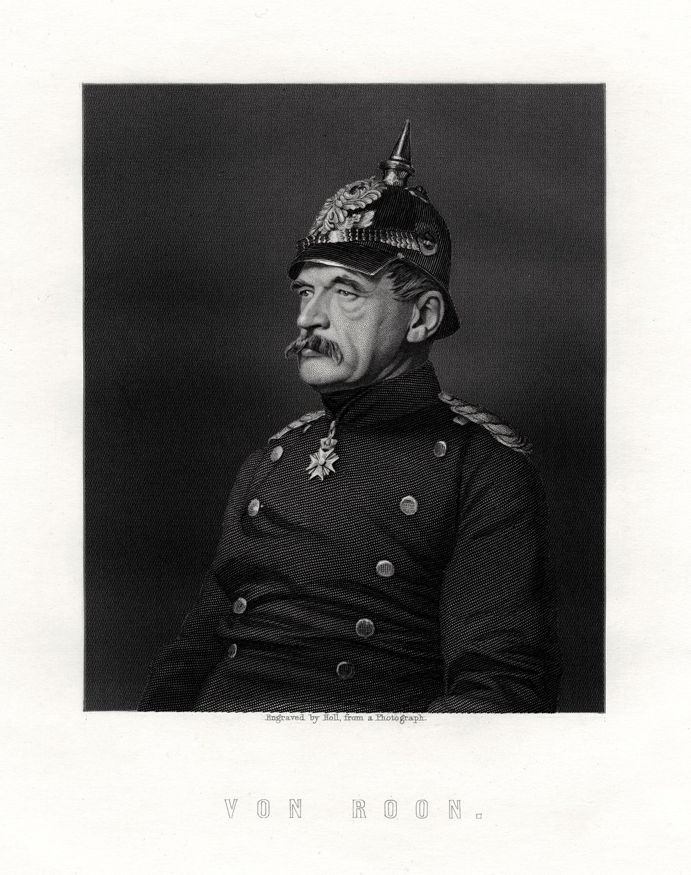 Albrecht Theodor Graf Emil von Roon, soldado e político prussiano, século XIX. de W. Holl