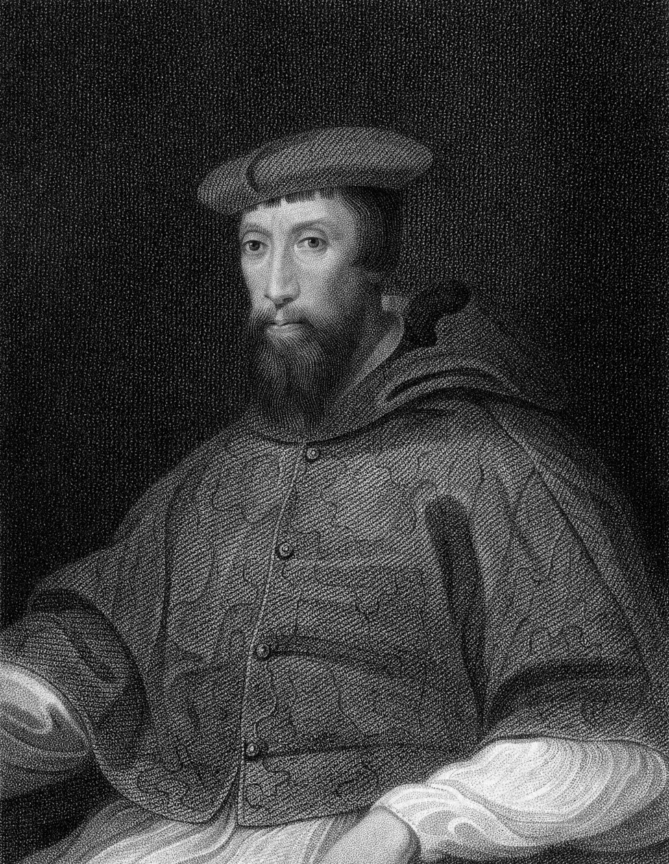 Cardeal Reginald Pole 1500-1558, Arcebispo de Canterbury, 1824. de W. Holl