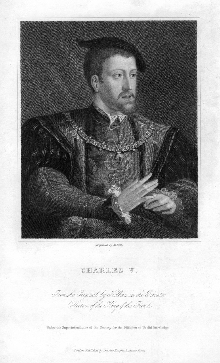 Carlos V, Sacro Imperador Romano do século XIX. de W. Holl