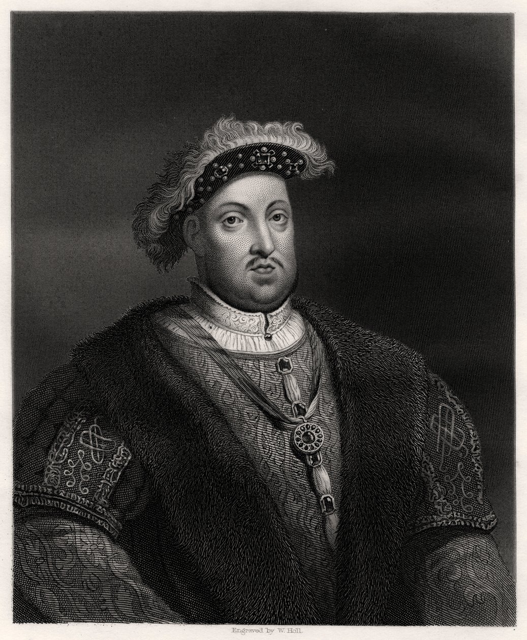 Henrique VIII, rei da Inglaterra e Irlanda, século XIX de W. Holl