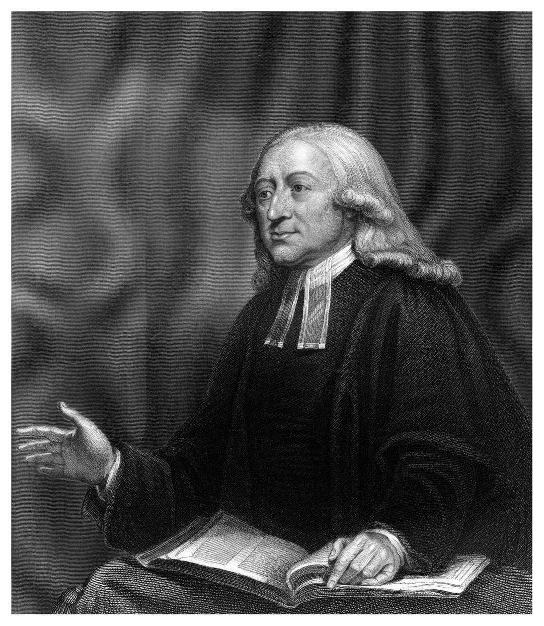 John Wesley, pregador inglês não conformista do século XVIII. de W. Holl