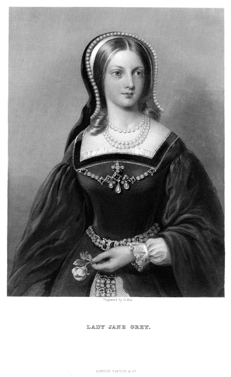 Lady Jane Gray 1537-1554, século XIX. de W. Holl