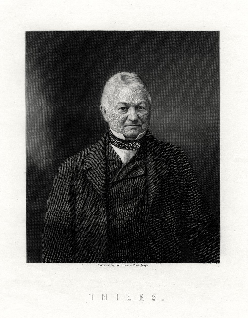 Louis Adolphe Thiers, estadista e historiador francês, século XIX. de W. Holl